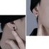 316L Surgical Steel Classic Frosted Men Women Hypoallergenic Huggie Hoop Earring